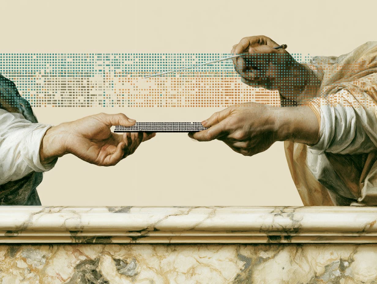 Project Rooms Renaissance dither illustration